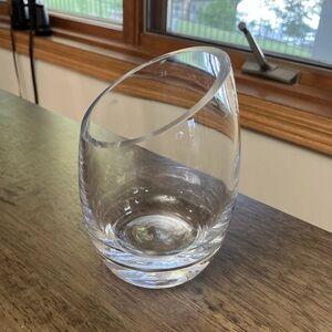 Crystal Tilt drink glass